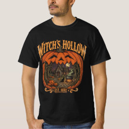Halloween Häxans Håla Pumpa Förtrollad Skog T Shirt