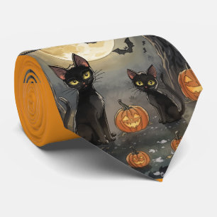 Halloween, Häxans katt och hans spökvänner hals Slips
