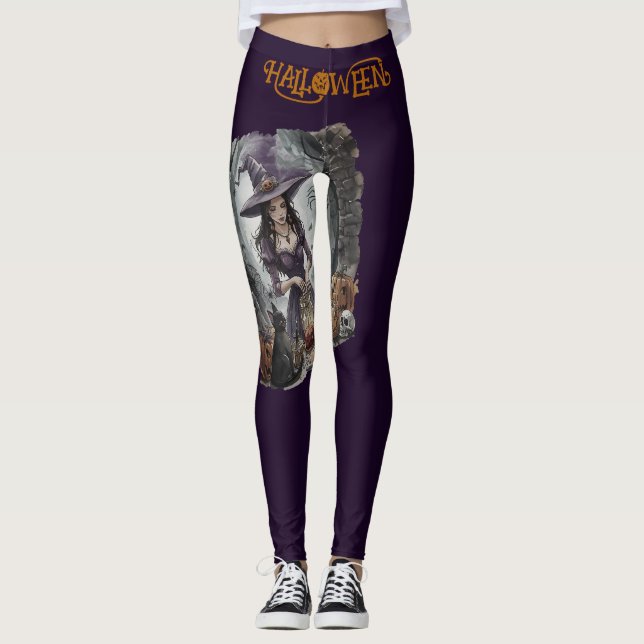 Halloween, Häxans Midnattsbrygd  Leggings (Framsida)