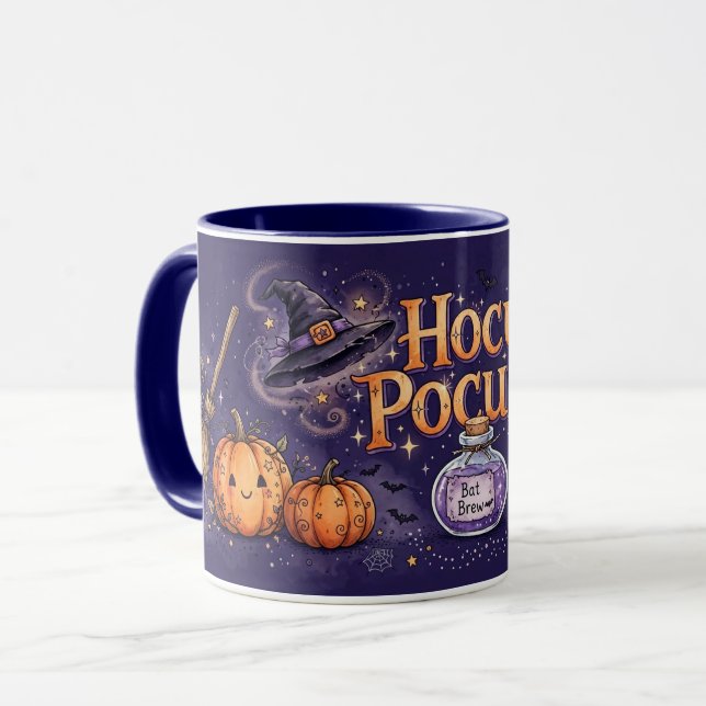 Halloween Häxapotionsflaskor Skräckinjagande Desig Mugg (Framsida vänster)
