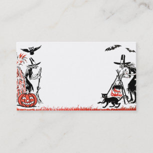 Halloween häxavisitkort visitkort