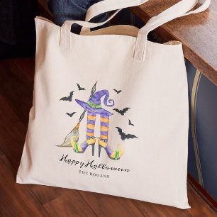 Halloween Häxben och Hatt Tygkasse