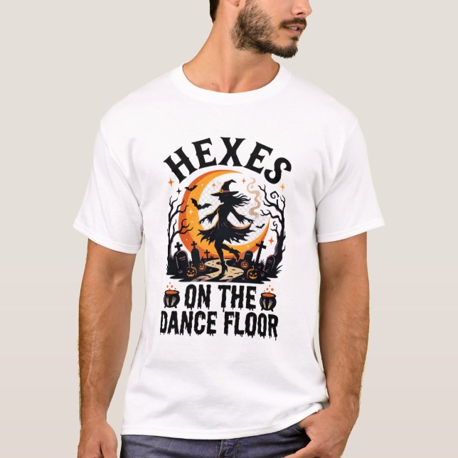 Halloween Häxdans Natt T Shirt (Framsida)