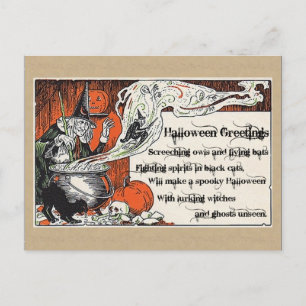 Halloween-häxeri vykort, Halloween vykort