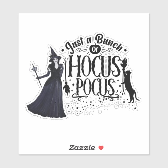 Halloween häxhocus pocus design klistermärken (Ark)