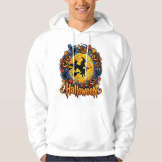 Halloween häxmåne hoodie