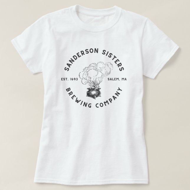 Halloween Häxor Brygger Sanderson Systrar T Shirt (Design framsida)