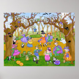 Halloween Häxor Dansfest Poster