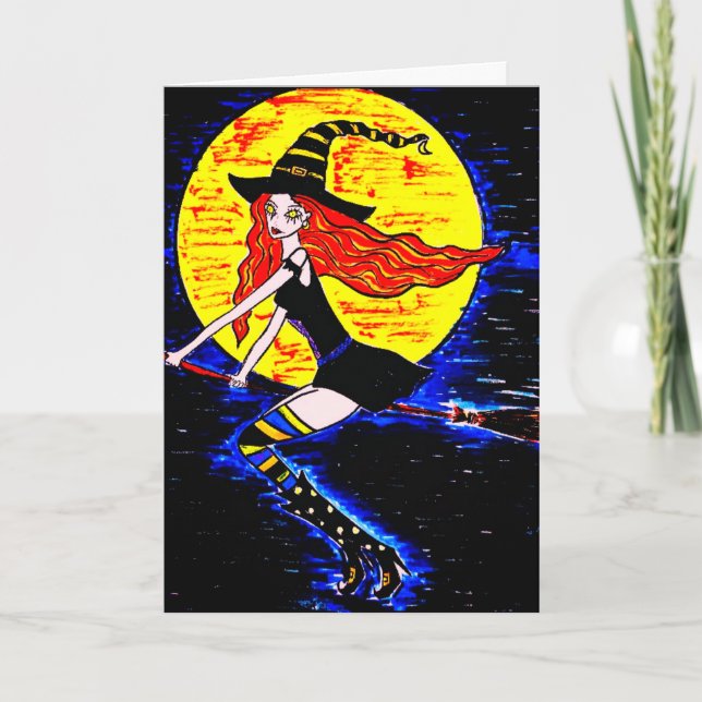 Halloween häxor kort (Framsida)