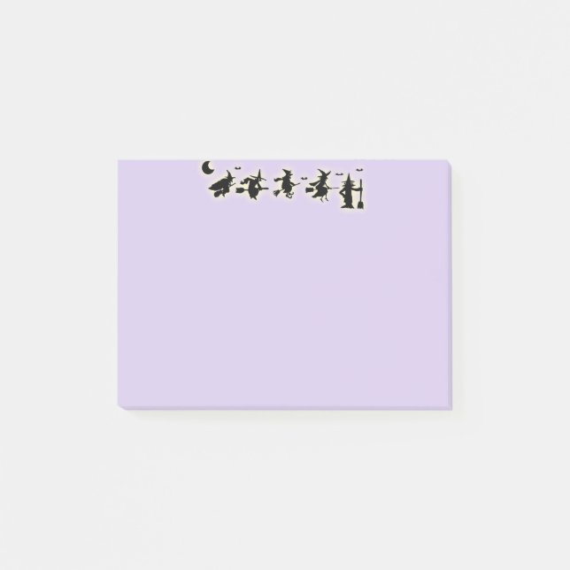 Halloween häxor post-it block (Framsida)