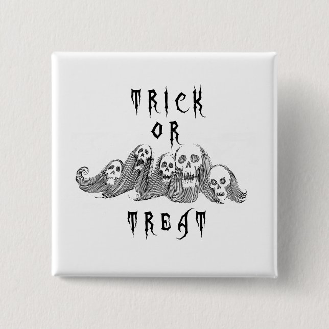Halloween Häxor Trick or Treat Knapp (Framsida)
