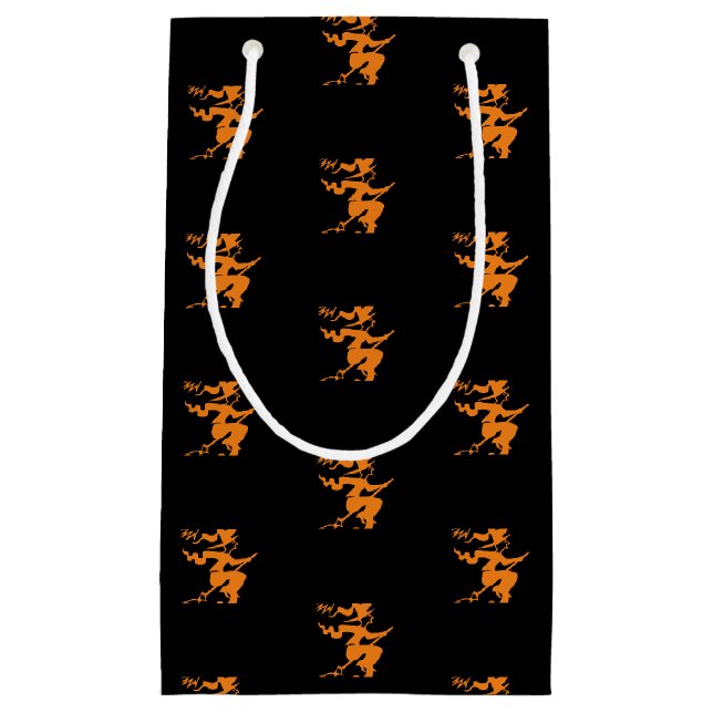 Halloween häxsvart orange mönster (Framsidan)