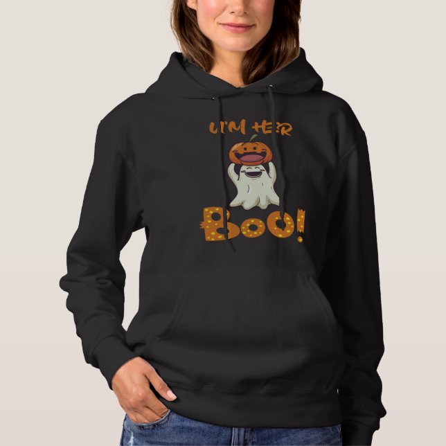 Halloween He U'm her Boo T Shirt (Framsida)