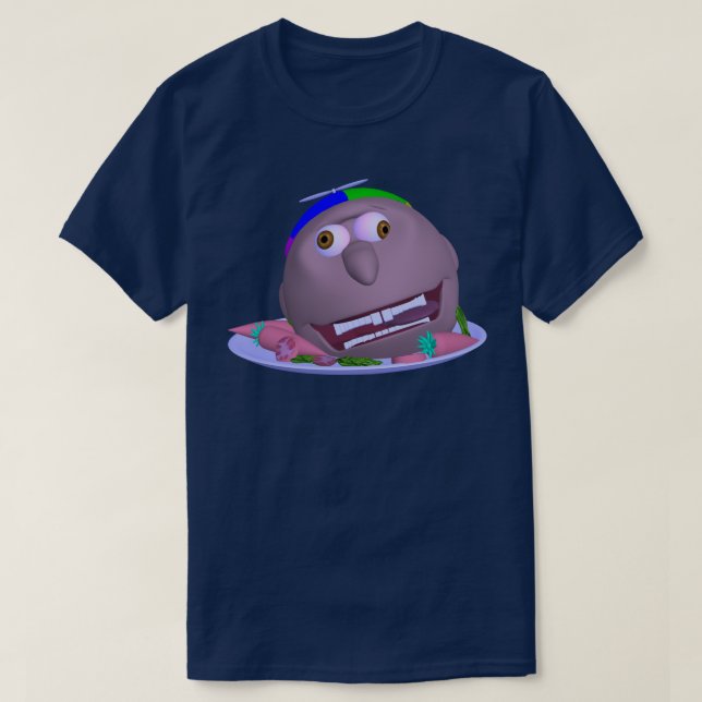 Halloween Head on a Plate Johnny T-shirt (Design framsida)