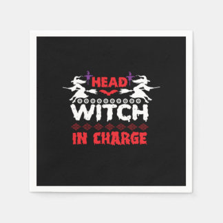 Halloween Head Witch in Charge Birthday Pappersservett