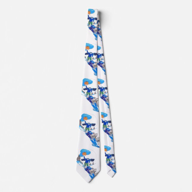 Halloween Headless Alaska Musher Whimsical Tie Slips (Framsida)