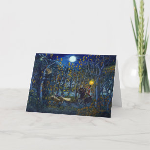 Halloween Headless Horseman Greeting Card Kort