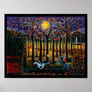 Halloween,Headless,Horseman,poster,Sömnig,Hallow Poster