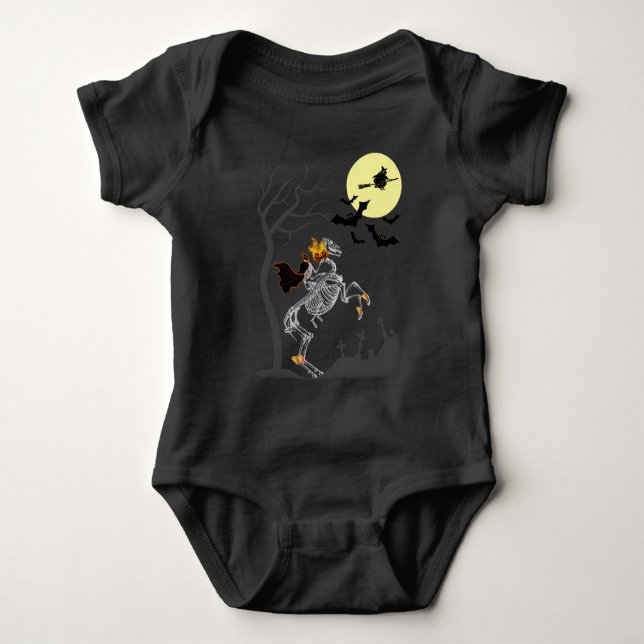 Halloween Headless Horseman T Shirt (Framsida)