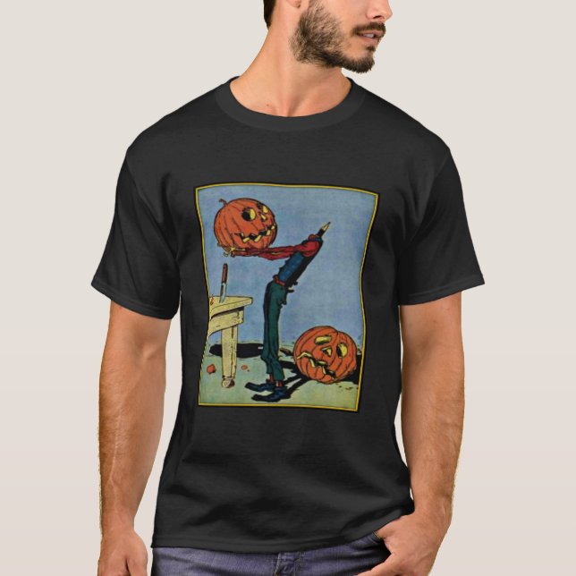 Halloween Headless Man Manar Basic T-Shirt (Framsida)