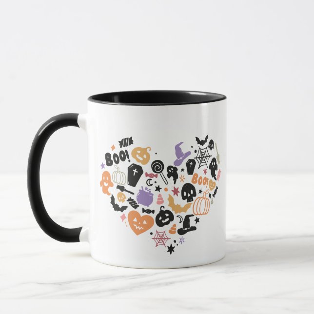 Halloween Heart Mugg (Vänster)