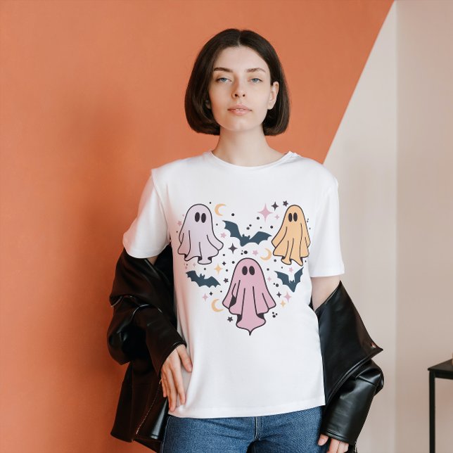 HALLOWEEN HEART OF SPÖKEN ANPASSNINGSBAR T SHIRT (Skapare uppladdad)