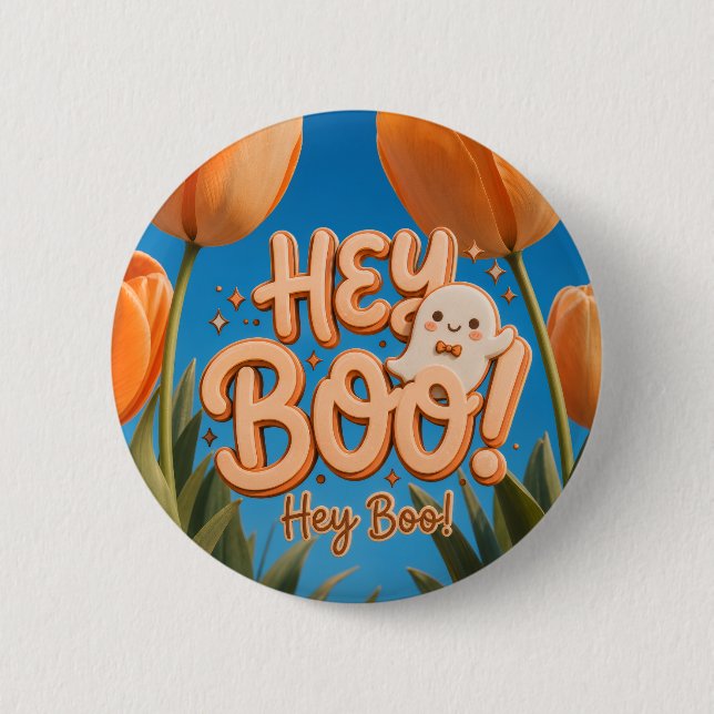 Halloween, hej Boo! Knapp (Framsida)