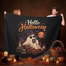 Halloween Hej Cutt Spöke Dricker Kaffe