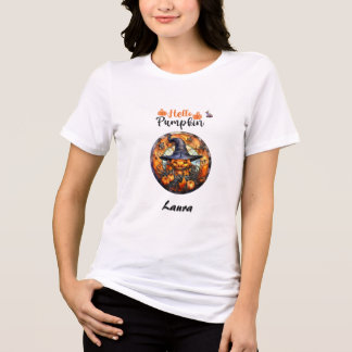 Halloween Hej Skrämmande Pumpa T Shirt