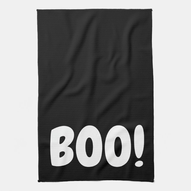 HALLOWEEN HELGDAG GRAPHIC BOO KITCHEN DISH TOWEL KÖKSHANDDUK (Vertikal)