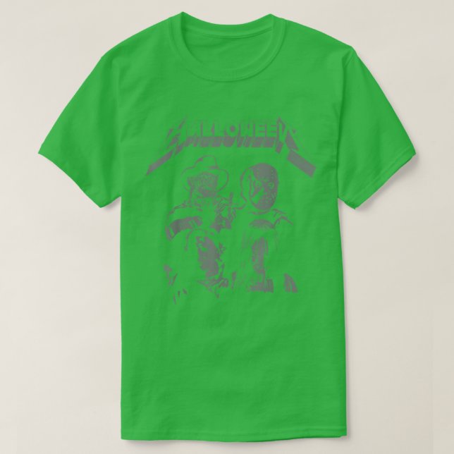 Halloween Helgdag Horror Movie Sten Band Stil T Shirt (Design framsida)