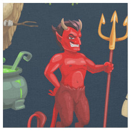 Halloween helgdag-monster, sömlösa mönster tyg