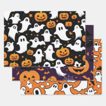 Halloween Helgdag Pumpkin Ghost Fladdermus Black L