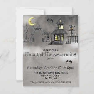 Halloween, hemlig Party Inbjudningar