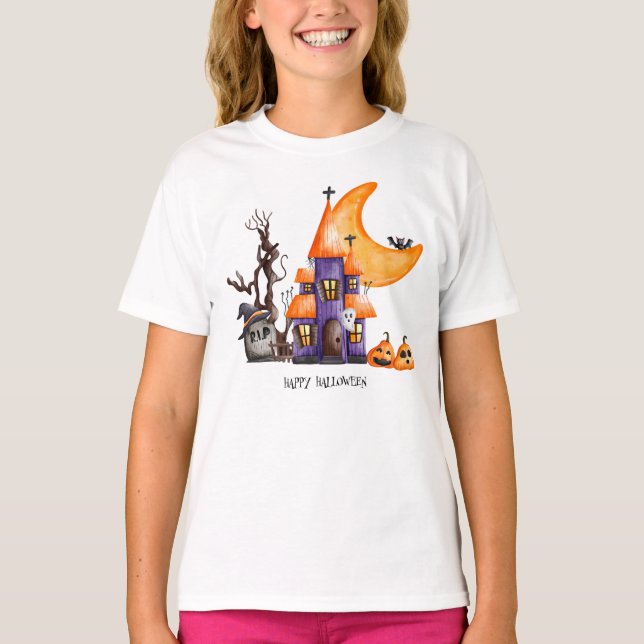 Halloween-hemlig scen t shirt (Framsida)