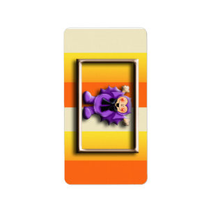 Halloween Hershey Miniature Candy Wrapper Labels Adressetikett