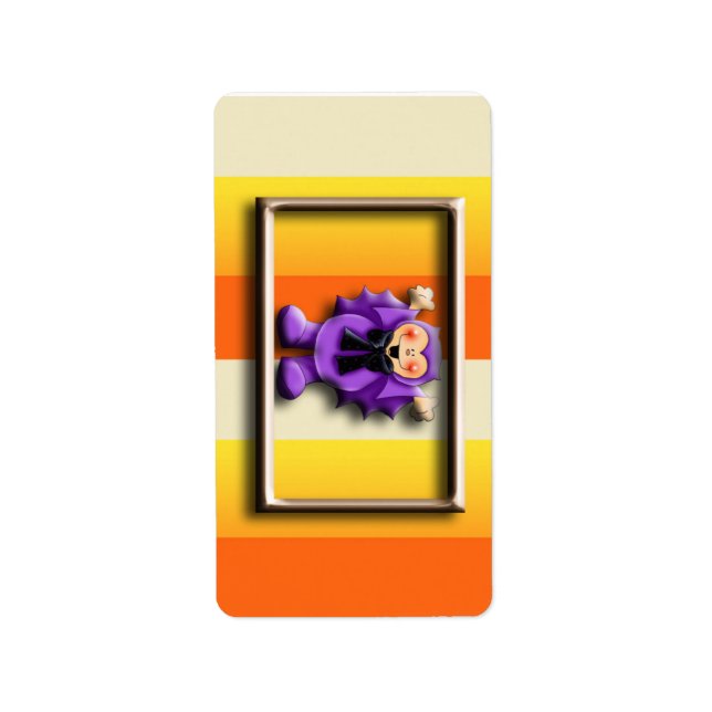 Halloween Hershey Miniature Candy Wrapper Labels Adressetikett (Framsidan)