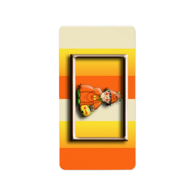 Halloween Hershey Miniature Candy Wrapper Labels Adressetikett (Framsidan)