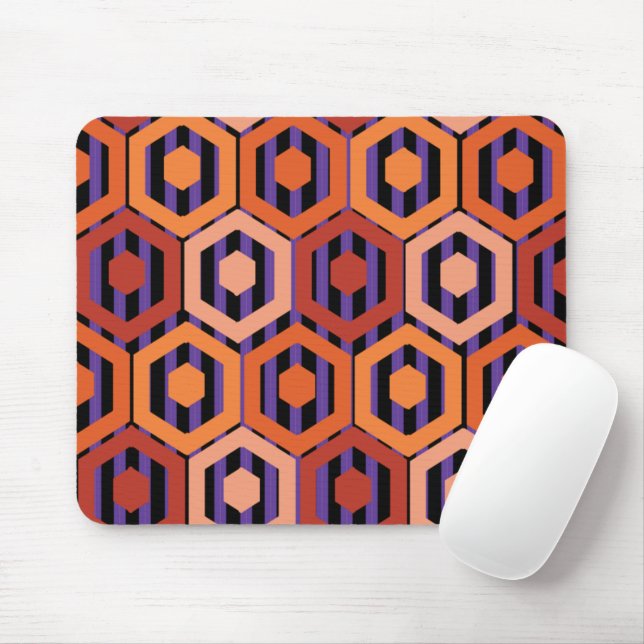 Halloween Hexagons Musmatta (Med mus)