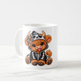 Halloween Highland Ko Mug Skelett Kaffemugg
