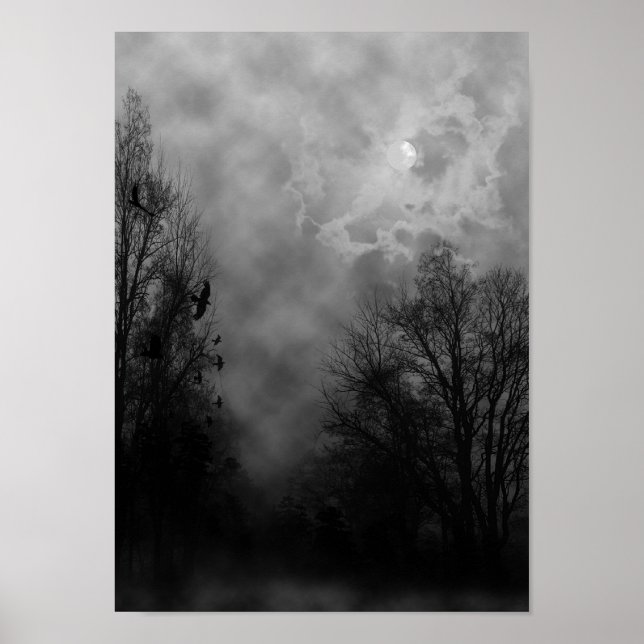 Halloween Himlar med Ravens Poster (Framsidan)