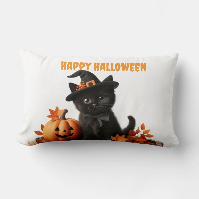 Halloween Himo White Lumbarkudde (Framsida)