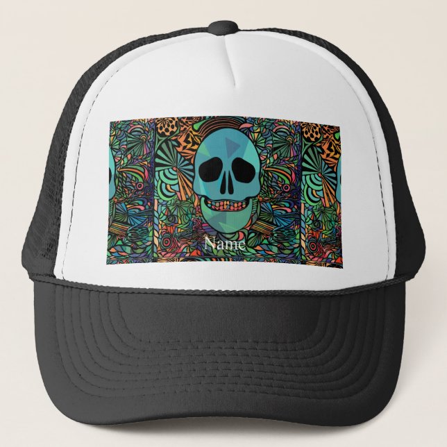 Halloween Hippie Skull Thunder_Cove Keps (Framsida)