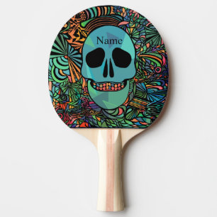 Halloween Hippie Skull Thunder_Cove Pingisracket