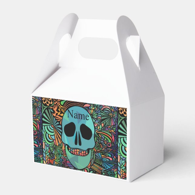 Halloween Hippie Skull Thunder_Cove Presentaskar (Framsidan Sidan)