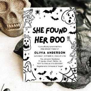 Halloween hittade sin Boo-Möhippa Inbjudningar