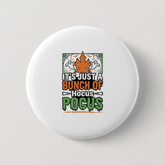 Halloween Hocus Pocus Citat Vektor Design_1 Knapp (Framsida)