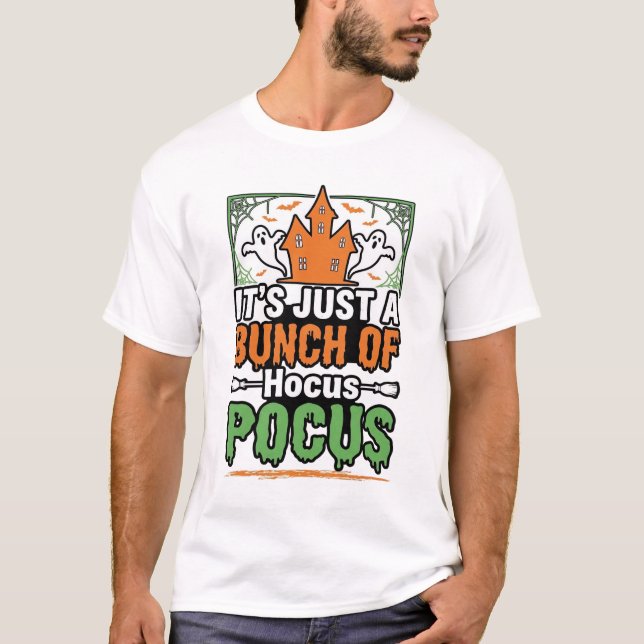 Halloween Hocus Pocus Citat Vektor Design_1 T Shirt (Framsida)
