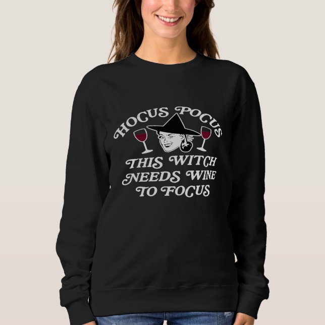 Halloween Hocus Pocus I behöver den här häxan Vin T Shirt (Framsida)