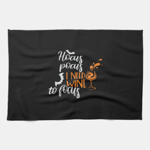 Halloween Hocus Pocus I behöver födelsedag i Vin Kökshandduk